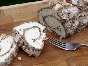 Lemon almond and poppy seed roulade recipe