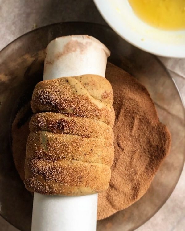 Chimney cakes cake yeast dough trdelnik kolacz bakery recipe